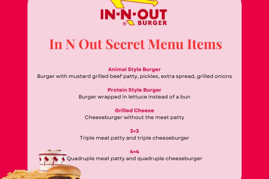 In N Out Secret Menu