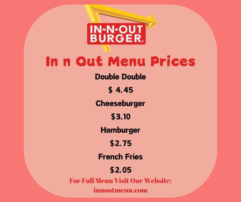 In n Out Menu